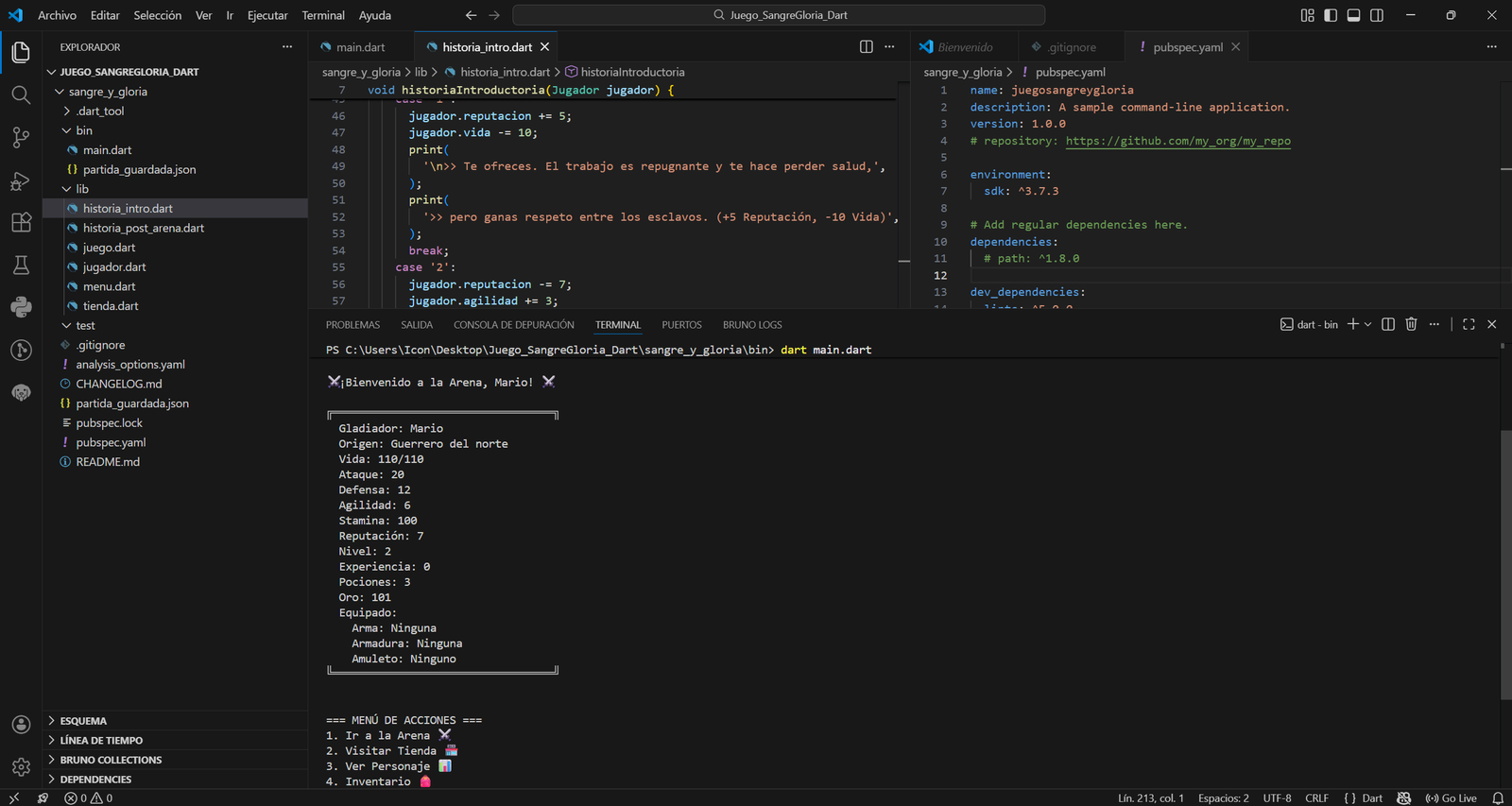  Juego Sangre y Gloria - (Dart)